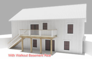 1313 walkout basement rear view